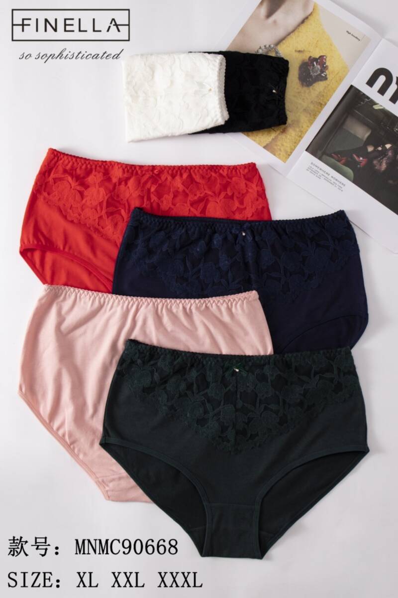 Majtki damskie Roz XL-3XL, Mix kolor Paczka 24 szt